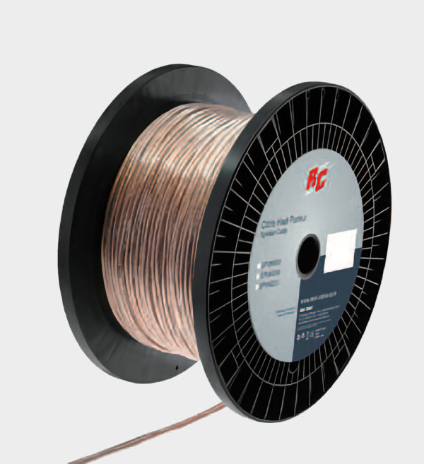 Câble haut-parleur flexible transparent en cuivre Real Cable SPVIM