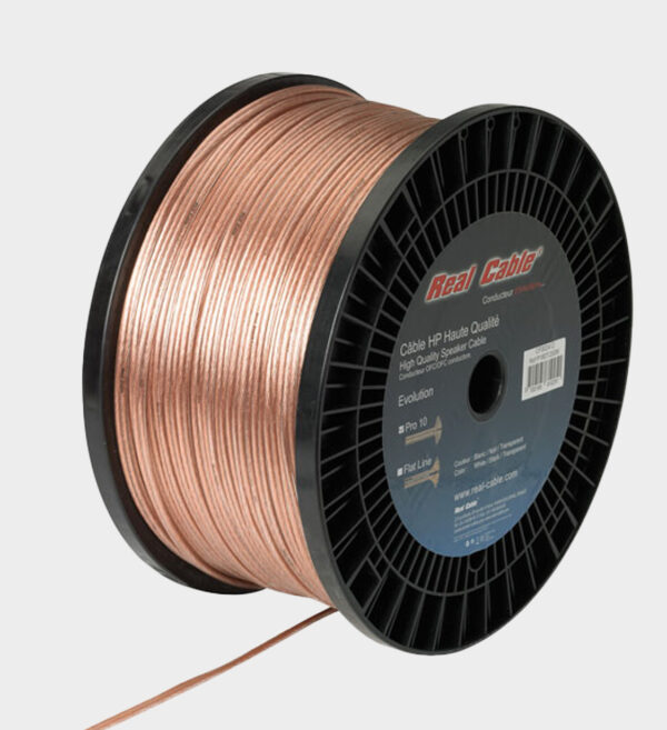 Câble Haut-Parleur Haute Qualité Real Cable Pro 10 Transparent