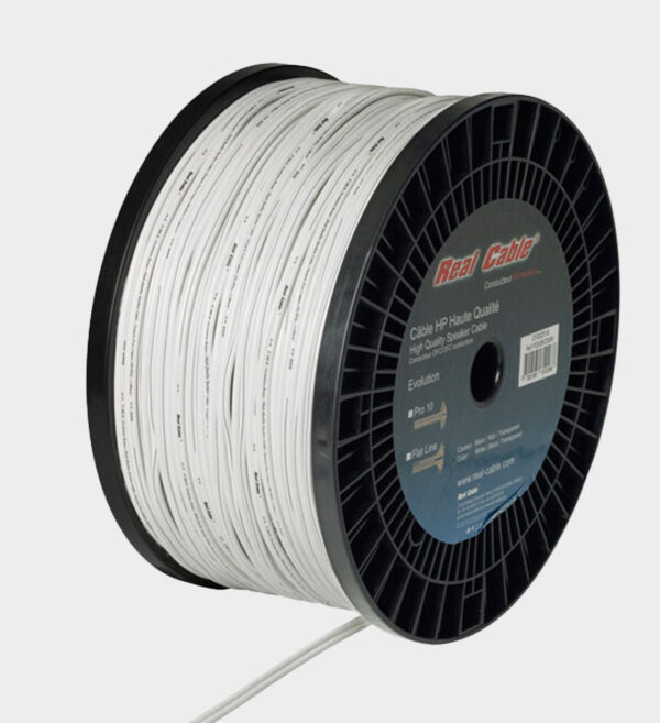 Câble haut-parleur Real Cable Pro 10 Blanc
