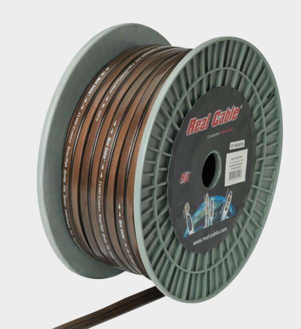 Câble haut-parleur Haute Qualité Real Cable Flat Line Fumé